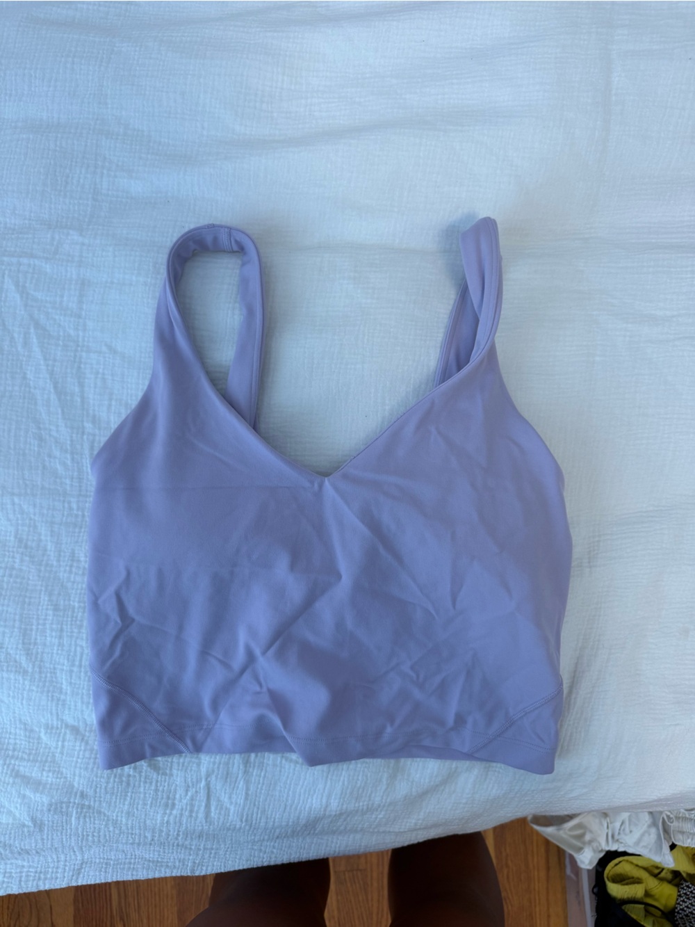lululemon athletica Lavender V-Neck Athletic Crop Tank
